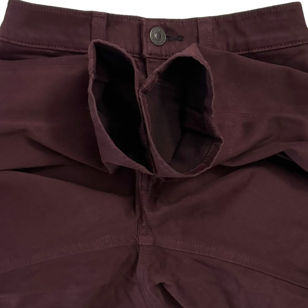 Rag and Bone Jean for Aritzia Mid Rise Skinny Leg Wine Brown Red Jegging 25 - Picture 13 of 15